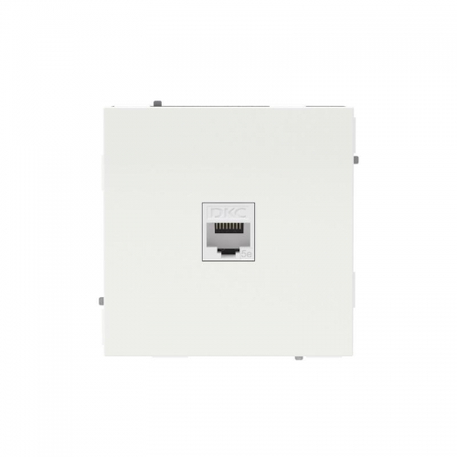 Розетка компьютерная 1-м KANT RJ45 кат.5E без шторки бел. магнолия DKC 7000663 7000663