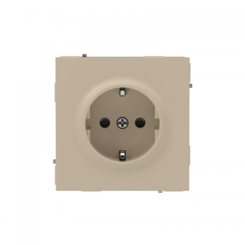Розетка силовая KANT 2P+E защ. шторки ванильн. марципан DKC 7015003 7015003