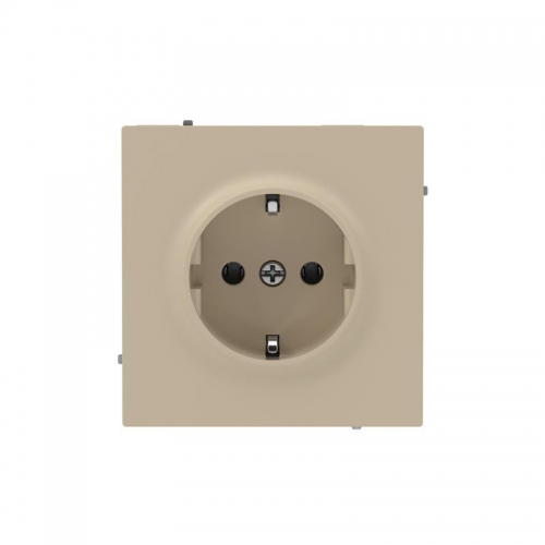 Розетка силовая KANT 2P+E защ. шторки ванильн. марципан DKC 7015033 7015033