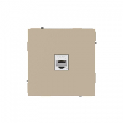 Розетка компьютерная 1-м KANT RJ45 кат.5E без шторки ванильн. марципан DKC 7015663 7015663
