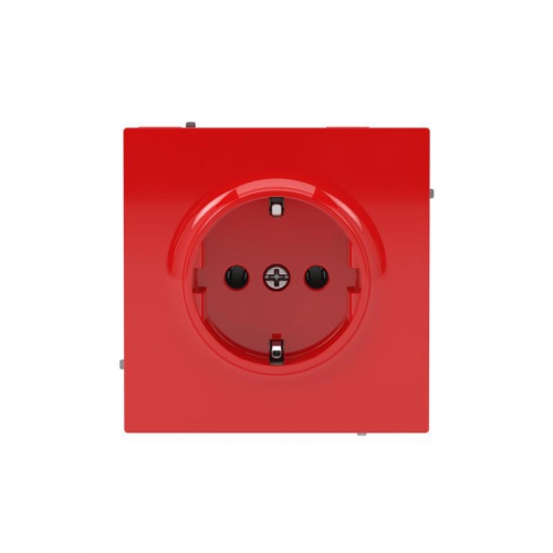 Розетка силовая KANT 2P+E без шторки красн. сатин DKC 7001033 7001033