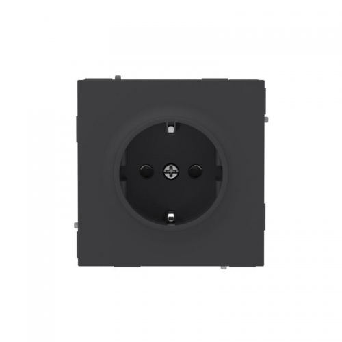 Розетка силовая KANT 2P+E защ. шторки черн. уголь DKC 7012003 7012003