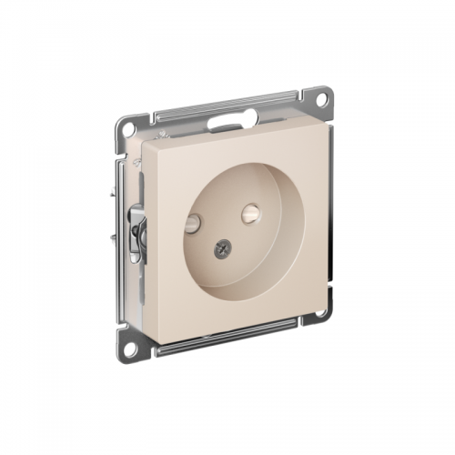 Механизм розетки 1-м СП Atlas Design без заземл. защ. шторки 16А беж. SchE ATN000249 ATN000249