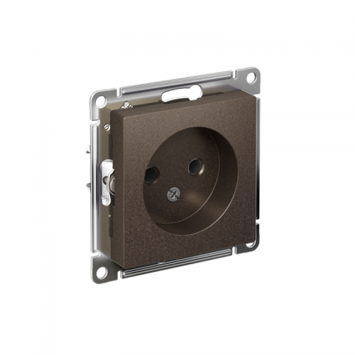 Механизм розетки 1-м СП Atlas Design без заземл. 16А мокко SchE ATN000641 ATN000641
