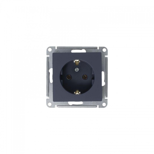 Механизм розетки 1-м СП Atlas Design с заземл. 16А грифель SchE ATN000743 ATN000743