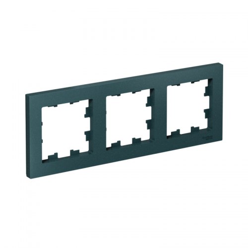 Рамка 3-м Atlas Design универс. изумруд SchE ATN000803 ATN000803