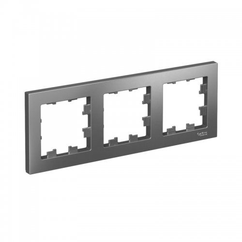 Рамка 3-м AtlasDesign универс. сталь SchE ATN000903 ATN000903