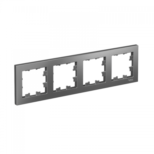 Рамка 4-м AtlasDesign универс. сталь SchE ATN000904 ATN000904