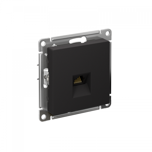 Механизм розетки компьютерной Atlas Design RJ45 карбон SchE ATN001083 ATN001083