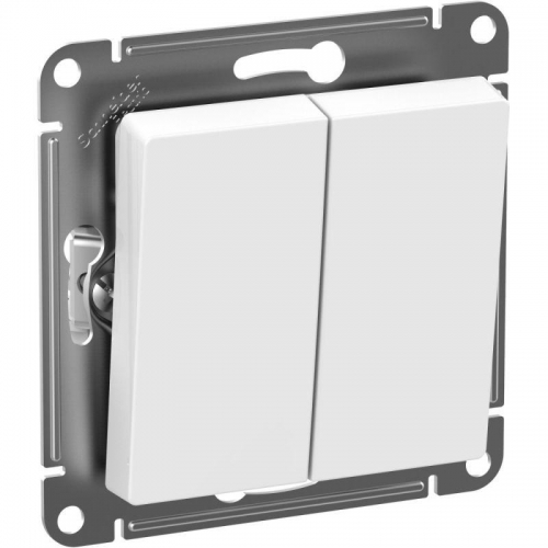Выключатель 2-кл. Atlasdesign Aqua IP44 (сх. 5) 10AX механизм бел. SchE ATN440151 ATN440151