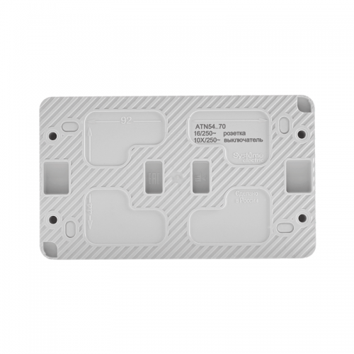 Блок ОП AtlasDesign Profi54 (розетка 16А 250В с заземл. защ. шторки + 1-кл. выкл. 10А) IP54 бел. SE ATN540170 ATN540170