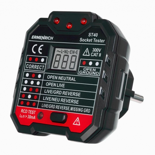 Тестер розеток Zing ST40 Ermenrich 82963 82963