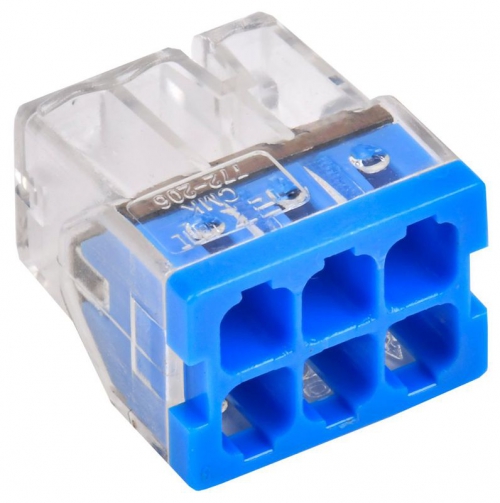 Клемма строительно-монтажная СМК 772-206 (уп.4шт) IEK UKZ30-206-004 UKZ30-206-004