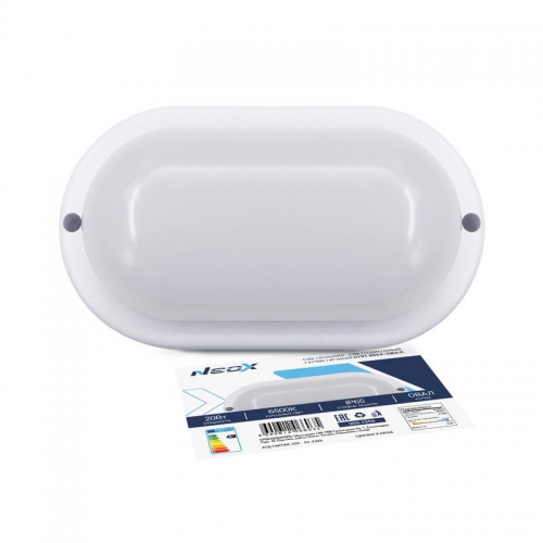 Светильник светодиодный СПП 2065-ОВАЛ 20Вт 6500К IP65 1800лм 195х94мм герметичный NEOX 4690612066035 4690612066035