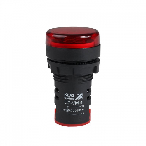 Индикатор напряжения OptiSignal Compact D22 С7-VM-4 красн. 20-500В AC AD22VM КЭАЗ 362189 362189