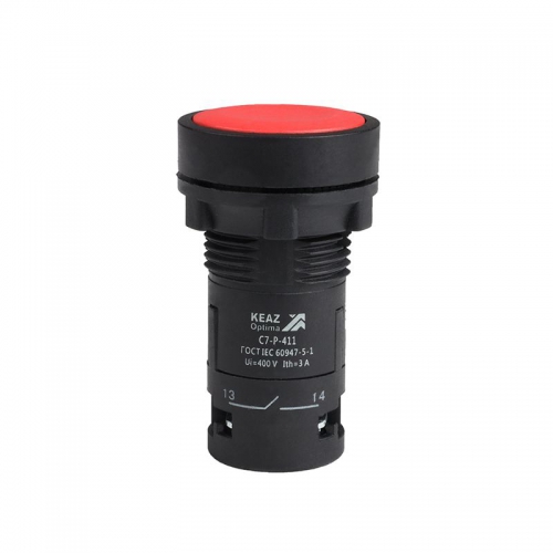 Кнопка OptiSignal Compact D22 С7-P-411 красн. 1НО+1НЗ XB7NA45 КЭАЗ 362045 362045