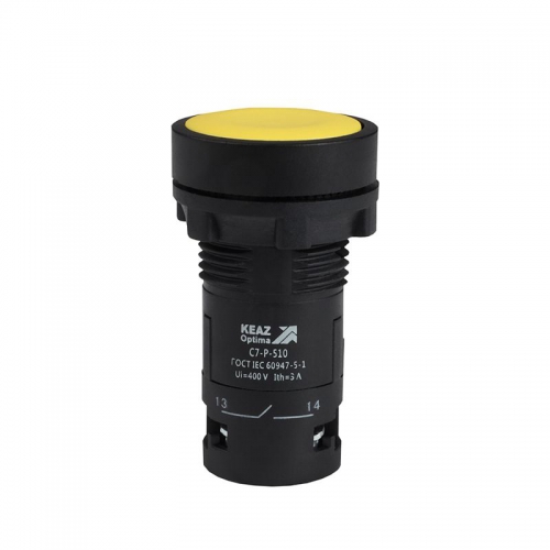 Кнопка OptiSignal Compact D22 С7-P-510 желт. 1НО XB7NA51 КЭАЗ 362034 362034