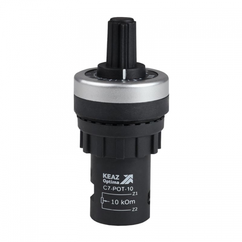Потенциометр OptiSignal Compact D22 С7-POT-10 10кОм XB4BD912R10K КЭАЗ 362216 362216