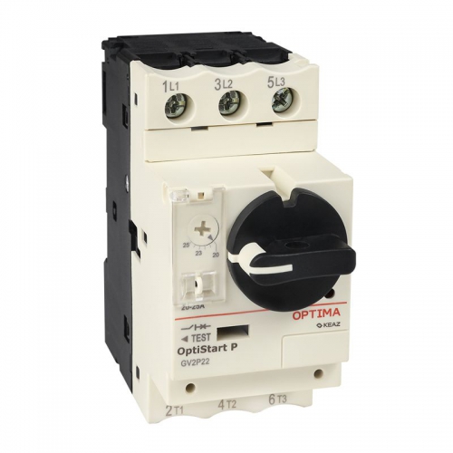 Выключатель автоматический 3п 10А диапазон уставок 6-10А OptiStart P GV2P14 КЭАЗ 372908 372908