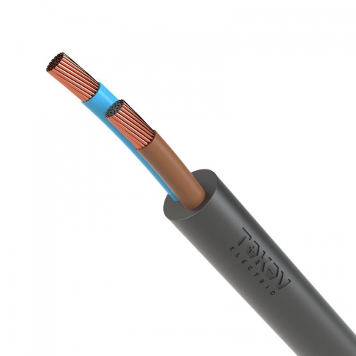 Провод TOKOV ELECTRIC ПВС 2х1.5 380В Ч (м) 1945481 1945481