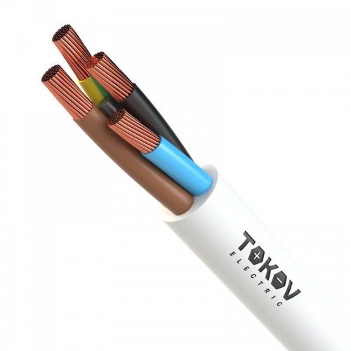 Провод TOKOV ELECTRIC ПВС 4х0.75(3х0.75+1х0.75) 380В Б (уп.100м) 1945526 1945526