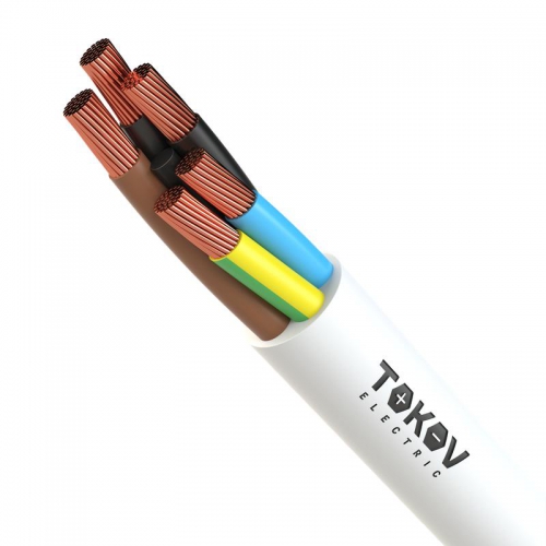 Провод TOKOV ELECTRIC ПВС 5х4(4х4+1х4) 380В Б (бухта) (м) 1945507 1945507