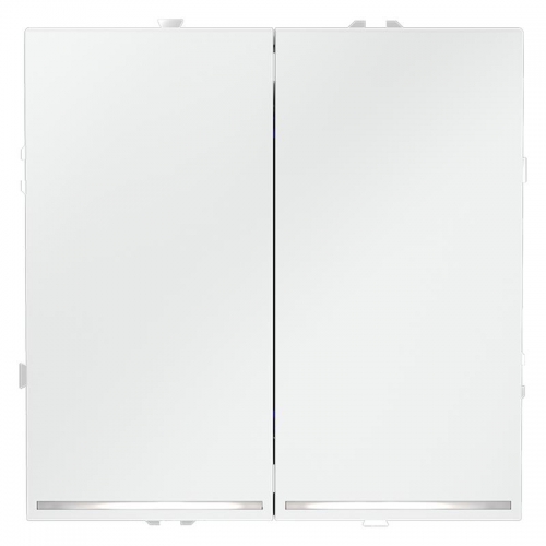 Выключатель 2-кл. СП S70 10А с подсветкой механизм бел. матов. Voltum VLS020202 VLS020202