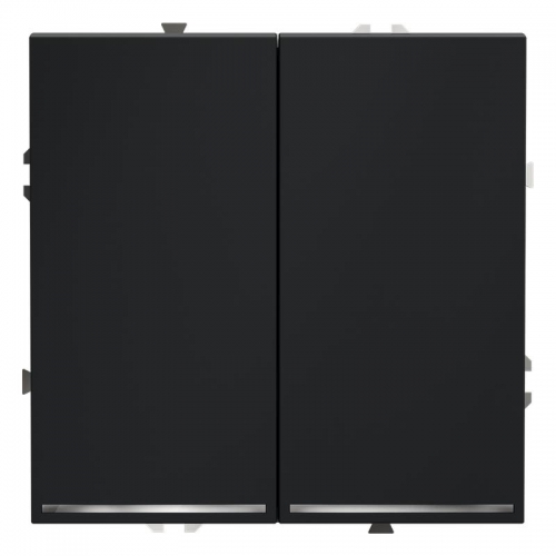 Выключатель 2-кл. СП S70 10А с подсветкой механизм графит Voltum VLS020207 VLS020207