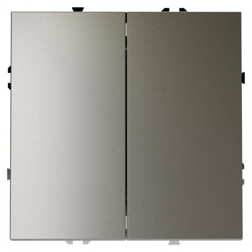 Переключатель проходной 2-кл. СП S70 10А механизм шелк Voltum VLS020304 VLS020304