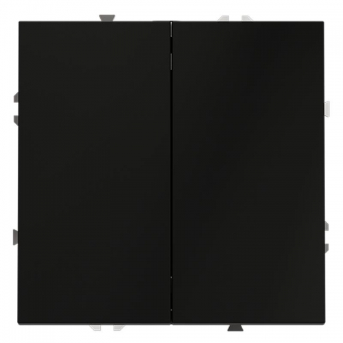 Переключатель проходной 2-кл. СП S70 10А механизм черн. матов. Voltum VLS020308 VLS020308