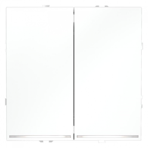 Переключатель проходной 2-кл. СП S70 10А с подсветкой механизм бел. матов. Voltum VLS020402 VLS020402