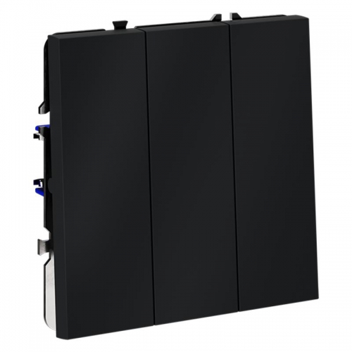 Выключатель 3-кл. СП S70 10А механизм графит Voltum VLS030107 VLS030107