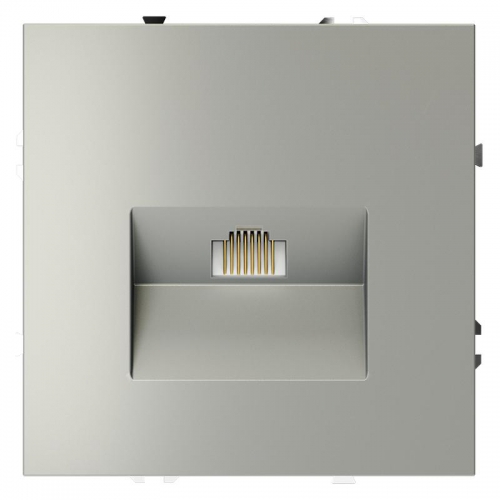 Розетка компьютерная 1-м СП S70 RJ45 кат.6 механизм сталь Voltum VLS060105 VLS060105