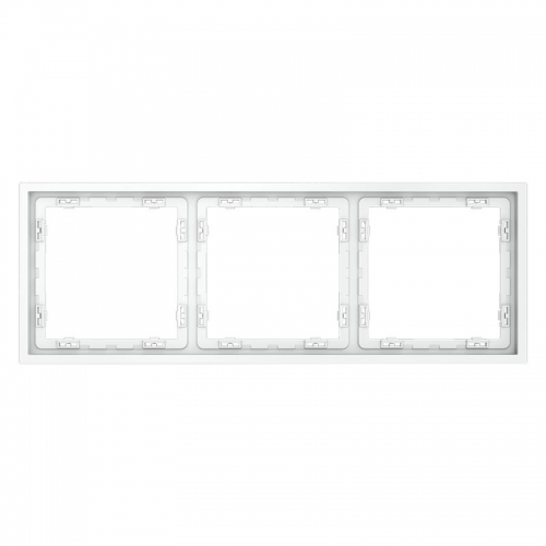 Рамка 3-м S70 пластик. бел. матов. Voltum VLS100302 VLS100302