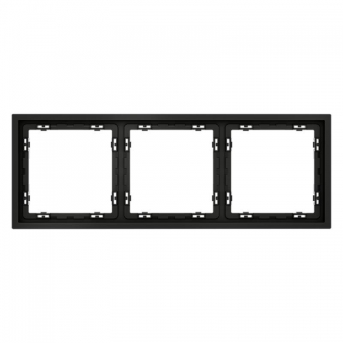 Рамка 3-м S70 пластик. черн. матов. Voltum VLS100308 VLS100308