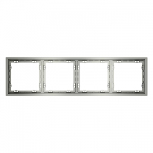 Рамка 4-м S70 пластик. сталь Voltum VLS100405 VLS100405