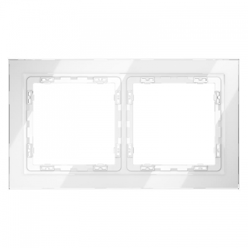 Рамка 2-м S70 стеклян. бел. Voltum VLS110201 VLS110201