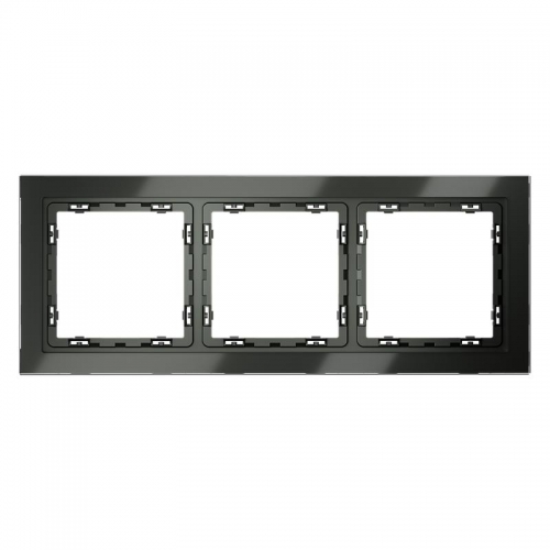 Рамка 3-м S70 стеклян. титан Voltum VLS110306 VLS110306