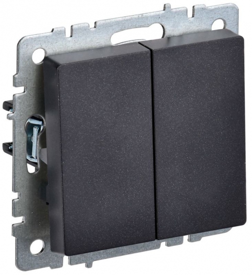 Выключатель проходной 2-кл. СП BRITE ВС10-2-6-БрЧ 10А черн. IEK BR-V22-0-10-K02 BR-V22-0-10-K02