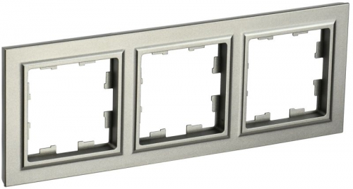 Рамка 3-м BRITE РУ-3-БрШ шампань IEK BR-M32-K37 BR-M32-K37