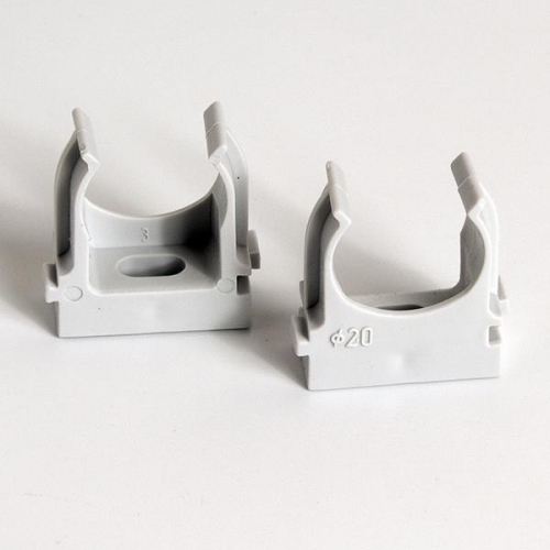 Держатель для труб (клипса) d20мм сер. (уп.100шт) TOKOV ELECTRIC TKE-LC-20-C06/100 TKE-LC-20-C06/100