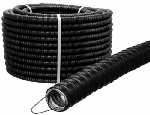 Металлорукав в ПВХ изоляции Р3-ЦПнг 32 черн. (уп.20м) TOKOV ELECTRIC TKE-MR-PVC-32-20-C05 TKE-MR-PVC-32-20-C05