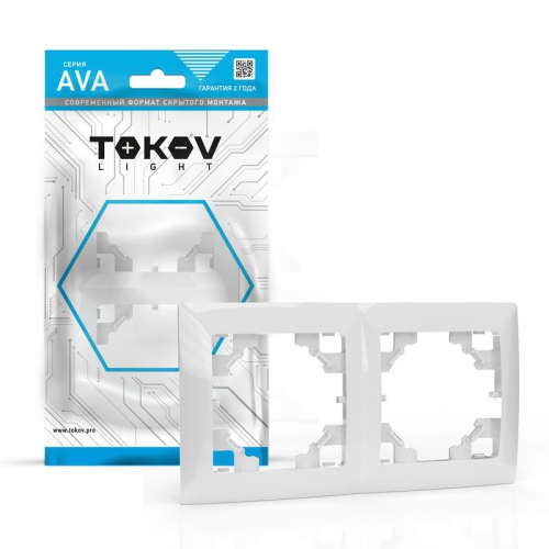 Рамка 2-м AVA бел. TOKOV ELECTRIC TKL-AV-RM2-C01 TKL-AV-RM2-C01