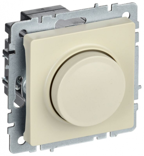 Светорегулятор СП BRITE пов-наж. 600Вт СС10-1-0-БрКр беж. IEK BR-D20-0600-K10 BR-D20-0600-K10