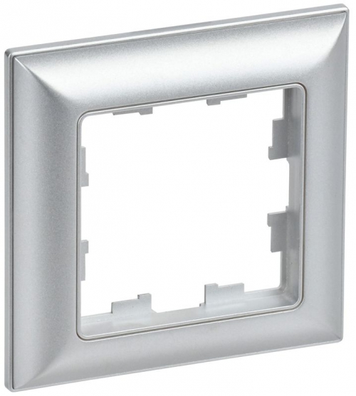 Рамка 1-м BRITE РУ-1-Бр алюм./алюм. IEK BR-M12-12-K47 BR-M12-12-K47