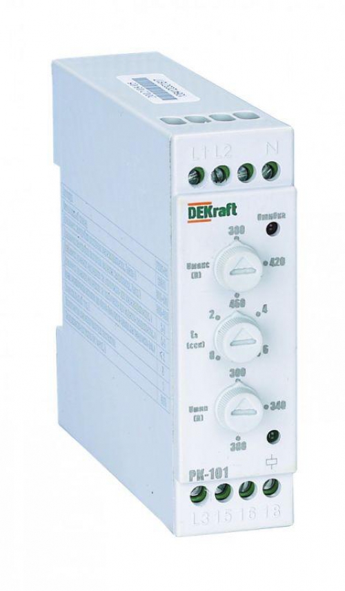 Реле контроля фаз РК-101 380В тип 02 DEKraft 23301DEK 23301DEK