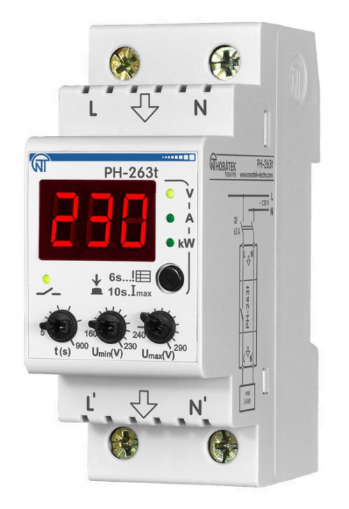 Реле напряжения PH-263 T НовАтек-Электро 3425600263т 3425600263т