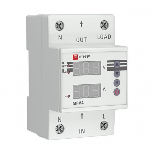 Реле напряжения и тока с дисплеем MRVA 40А PROxima EKF MRVA-40A MRVA-40A