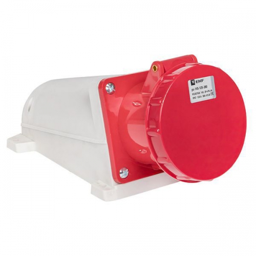 Розетка стационарная наружная 145 3P+PE+N 125А 380В IP67 EKF ps-145-125-380 ps-145-125-380