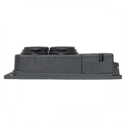 Розетка 2-м 16А IP44 2P+PE 230В с защ. крышками каучук PROxima EKF RPS-018-16-230-44-r RPS-018-16-230-44-r